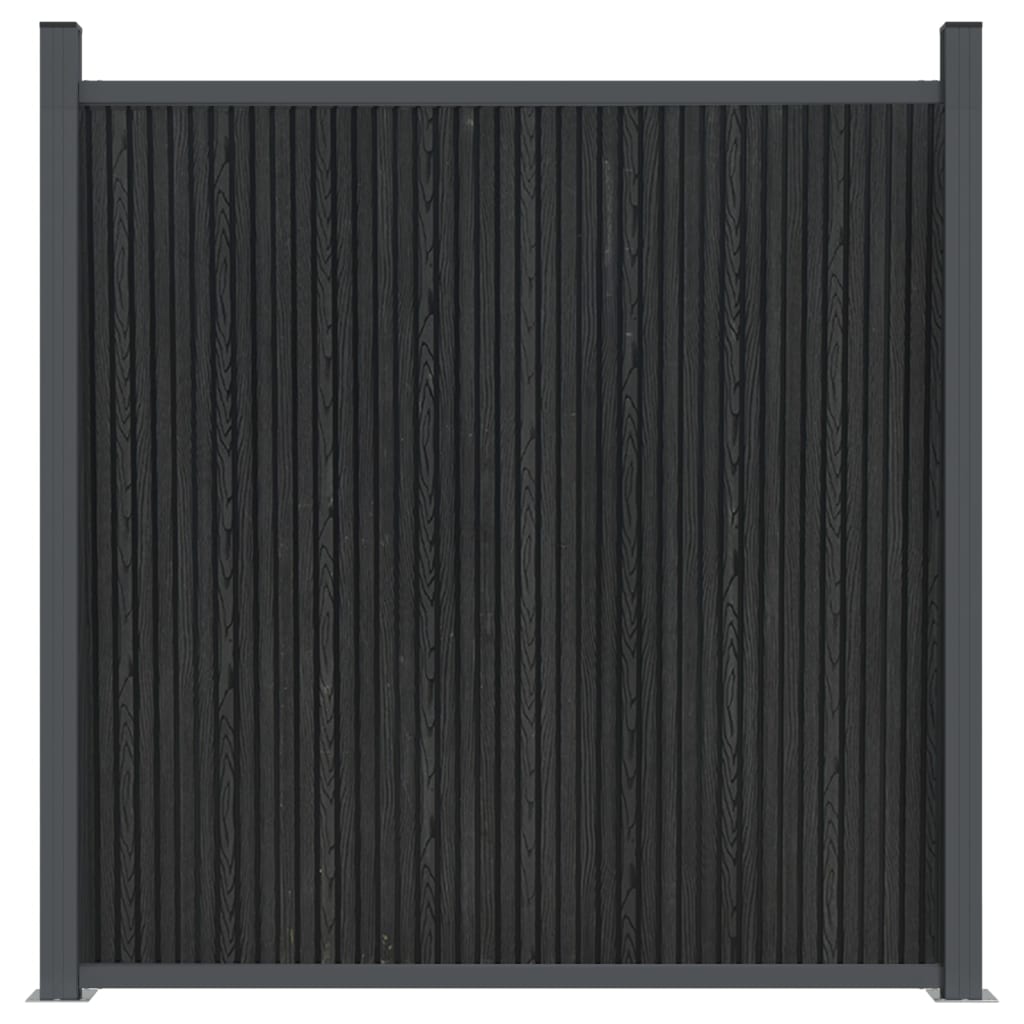 vidaXL Plotový dílec WPC šedý 180 x 186 cm