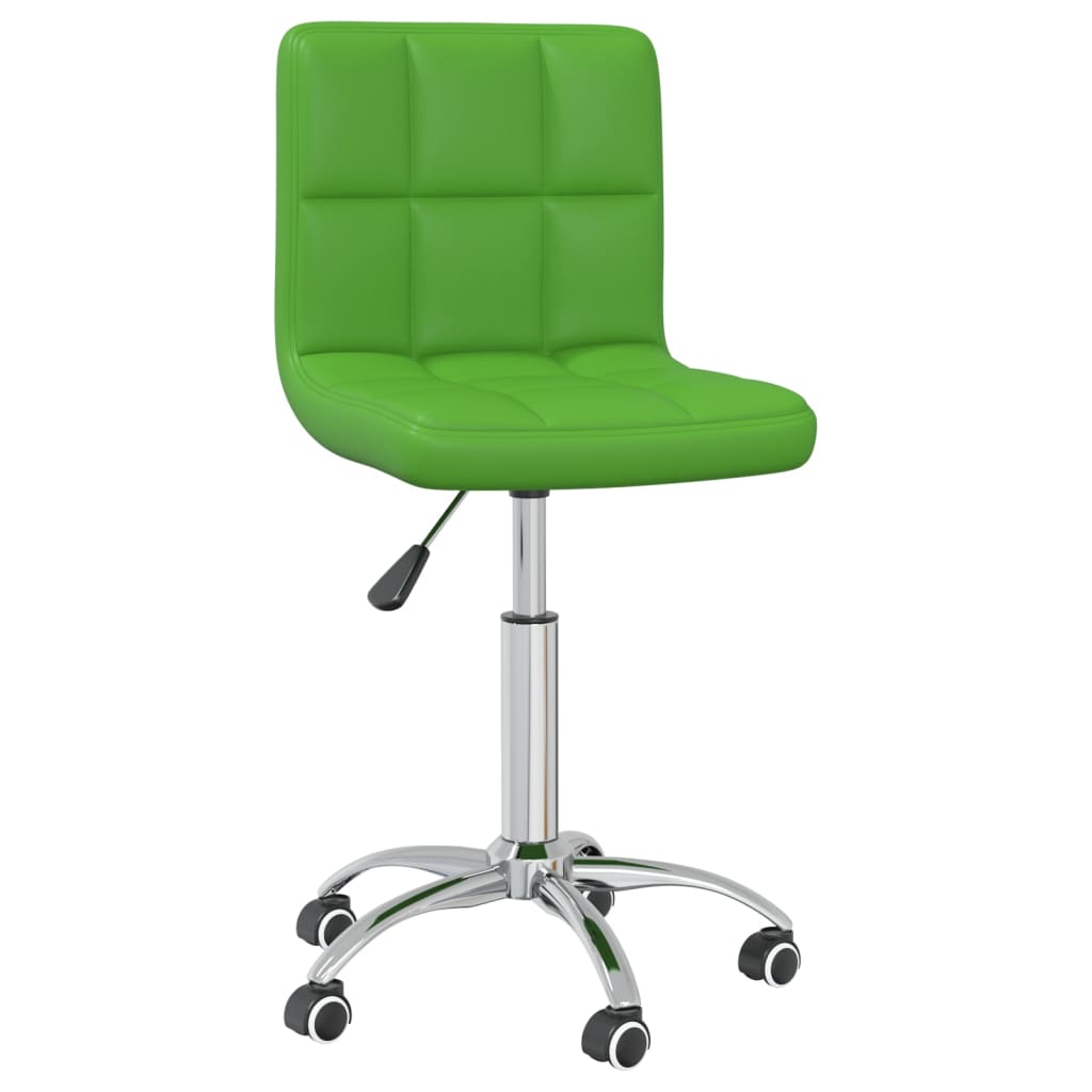 vidaXL Otočná kancelářská židle zelená umělá kůže