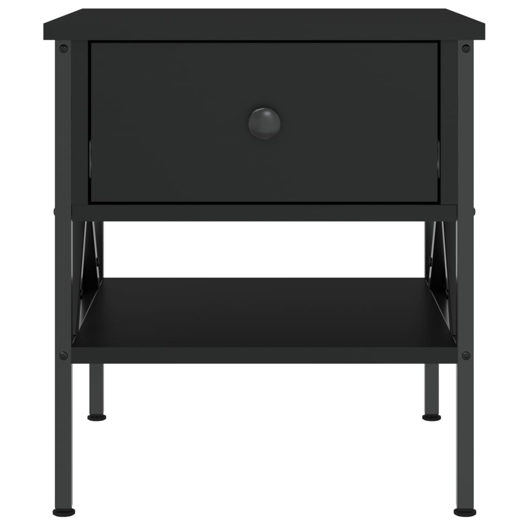 vidaXL Noční stolek černý 40 x 42 x 45 cm kompozitní dřevo