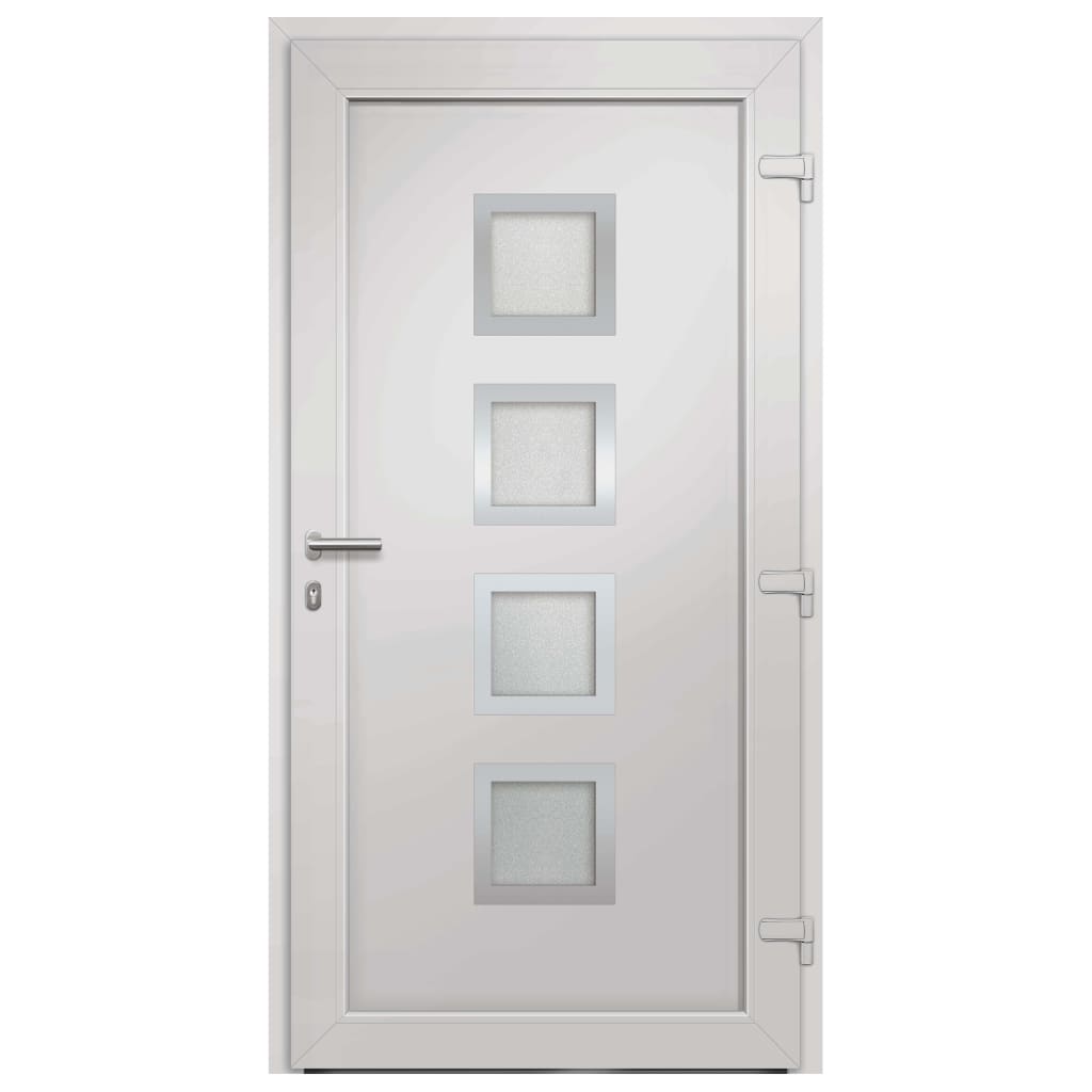 vidaXL Vchodové dveře bílé 98 x 208 cm