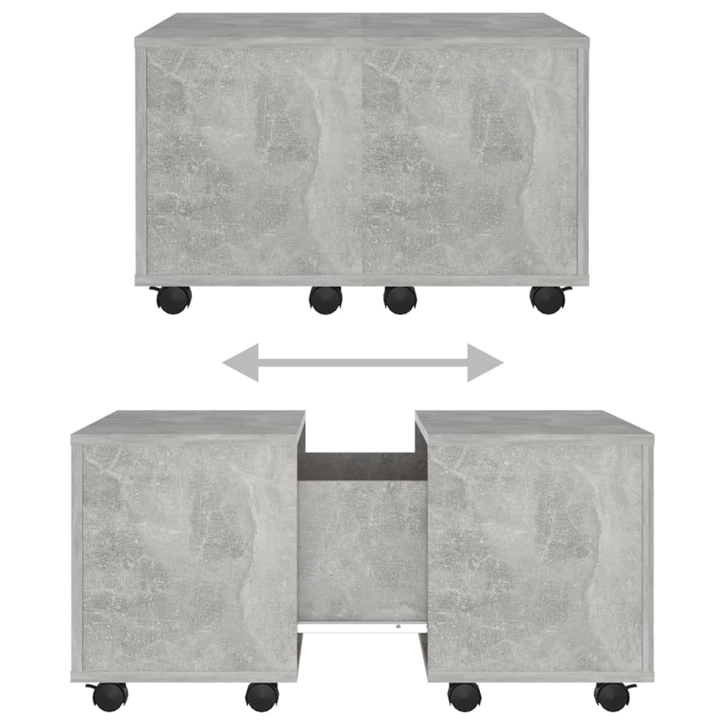vidaXL Konferenční stolek betonově šedý 60 x 60 x 38 cm dřevotříska