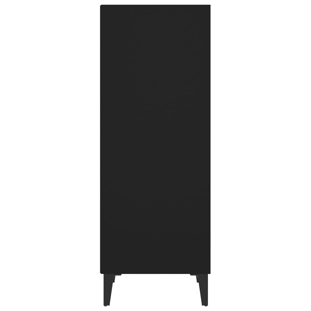 vidaXL Příborník černý 34,5 x 32,5 x 90 cm kompozitní dřevo