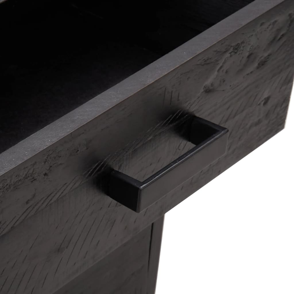 vidaXL Noční stolek černý 36 x 30 x 45 cm masivní borové dřevo