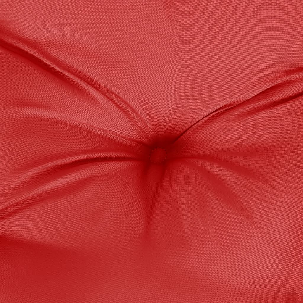 vidaXL Podušky na palety 7 ks červené textil