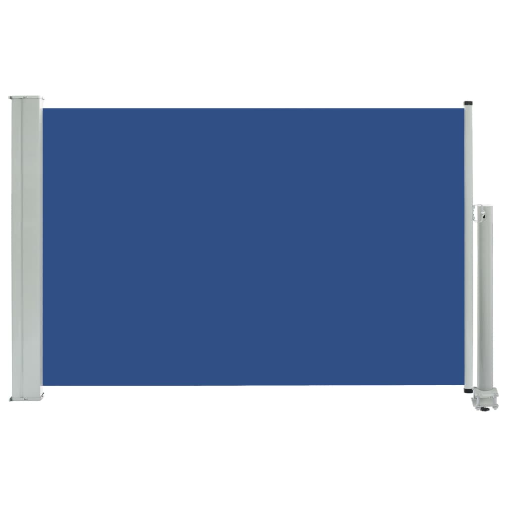 vidaXL Zatahovací boční markýza / zástěna na terasu 60 x 300 cm modrá