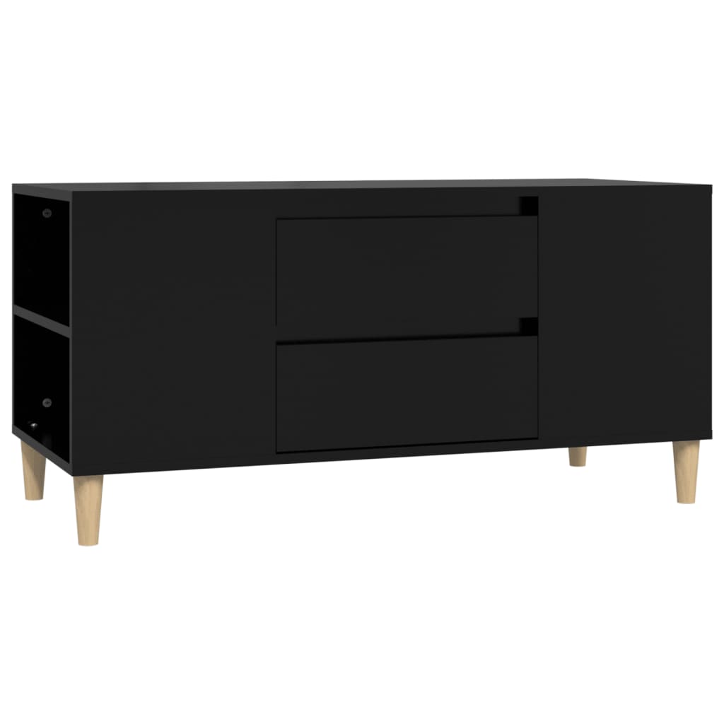 vidaXL TV skříňka černá 102x44,5x50 cm kompozitní dřevo