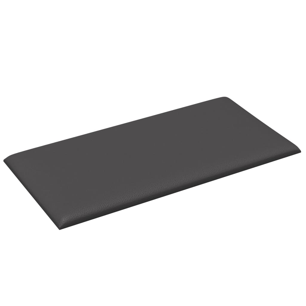 vidaXL Nástěnné panely 12 ks šedé 30 x 15 cm umělá kůže 0,54 m²