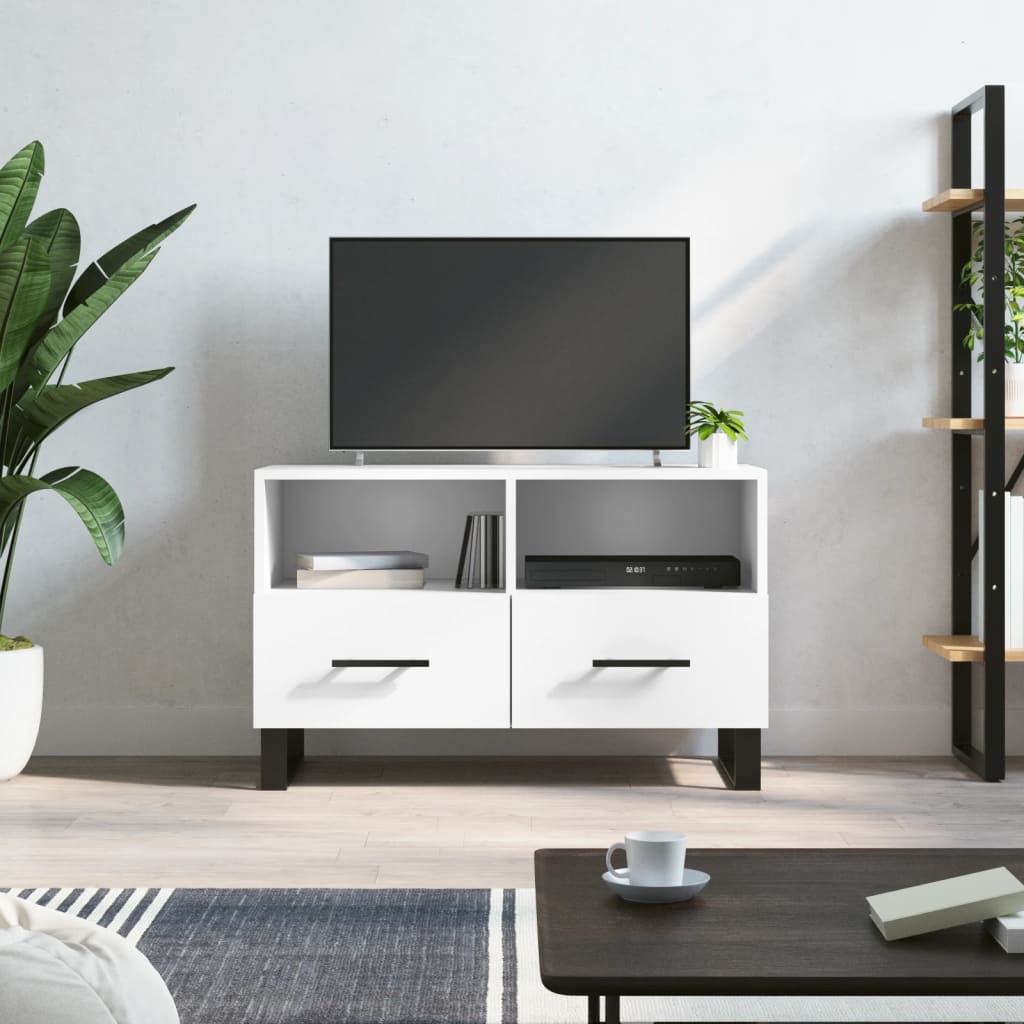 vidaXL TV skříňka bílá 80 x 36 x 50 cm kompozitní dřevo