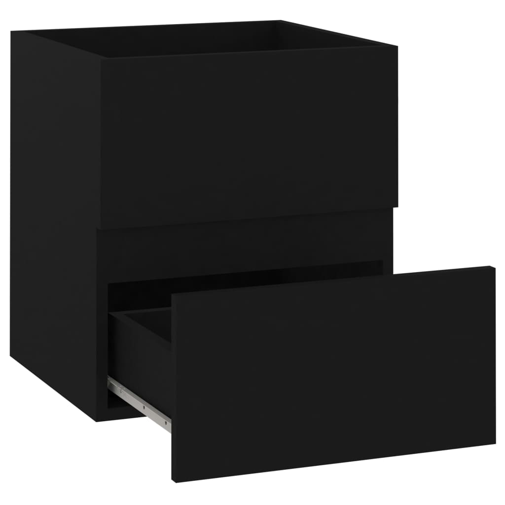 vidaXL Skříňka pod umyvadlo černá 41 x 38,5 x 45 cm dřevotříska