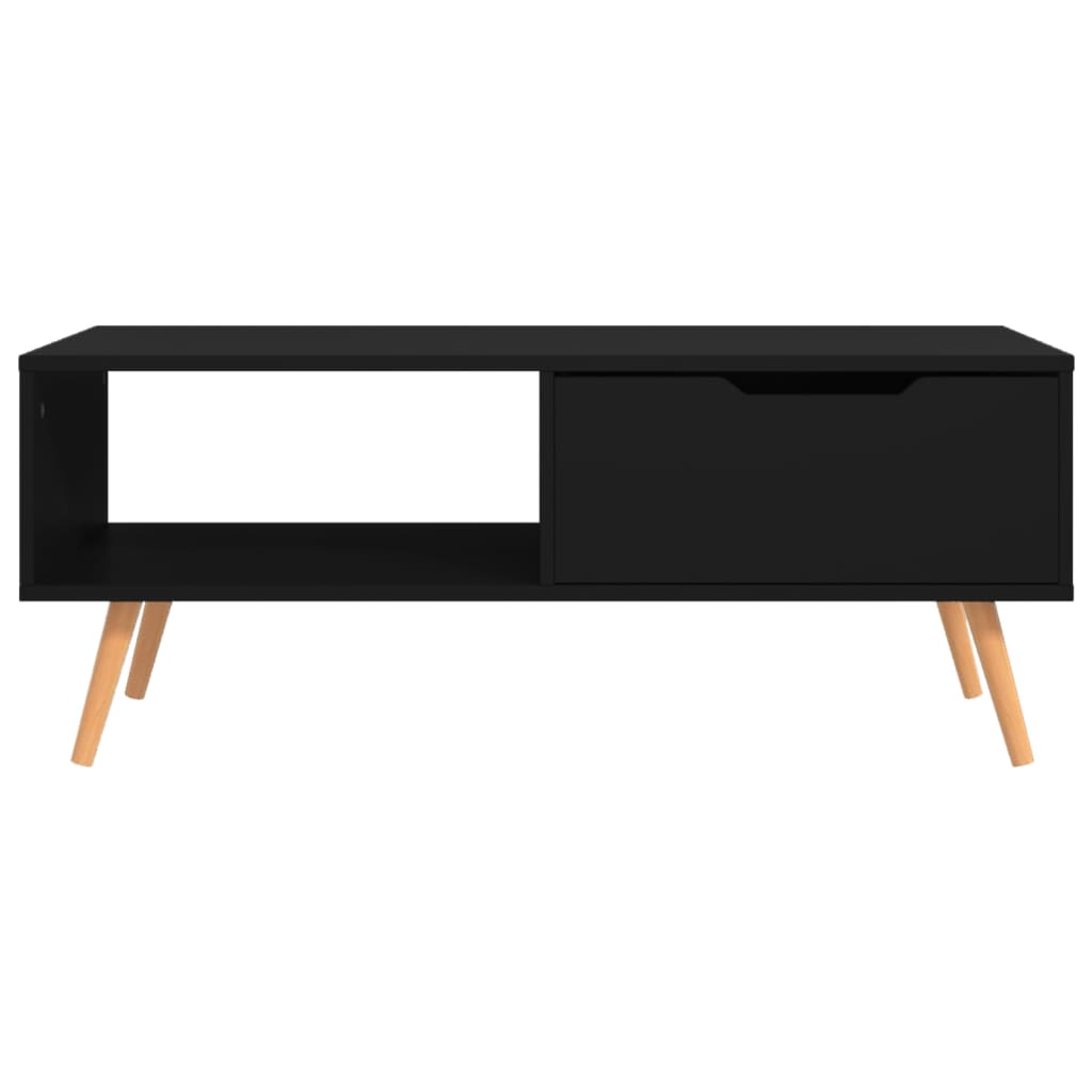vidaXL Konferenční stolek černý 100 x 49,5 x 43 cm dřevotříska