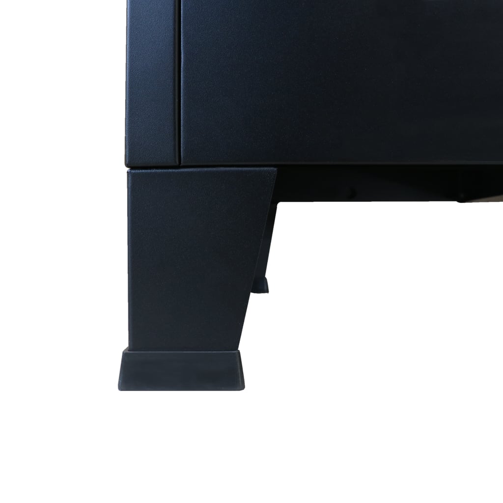 vidaXL Šatnová skříň kovová v industriálním stylu 90 x 45 x 180 cm
