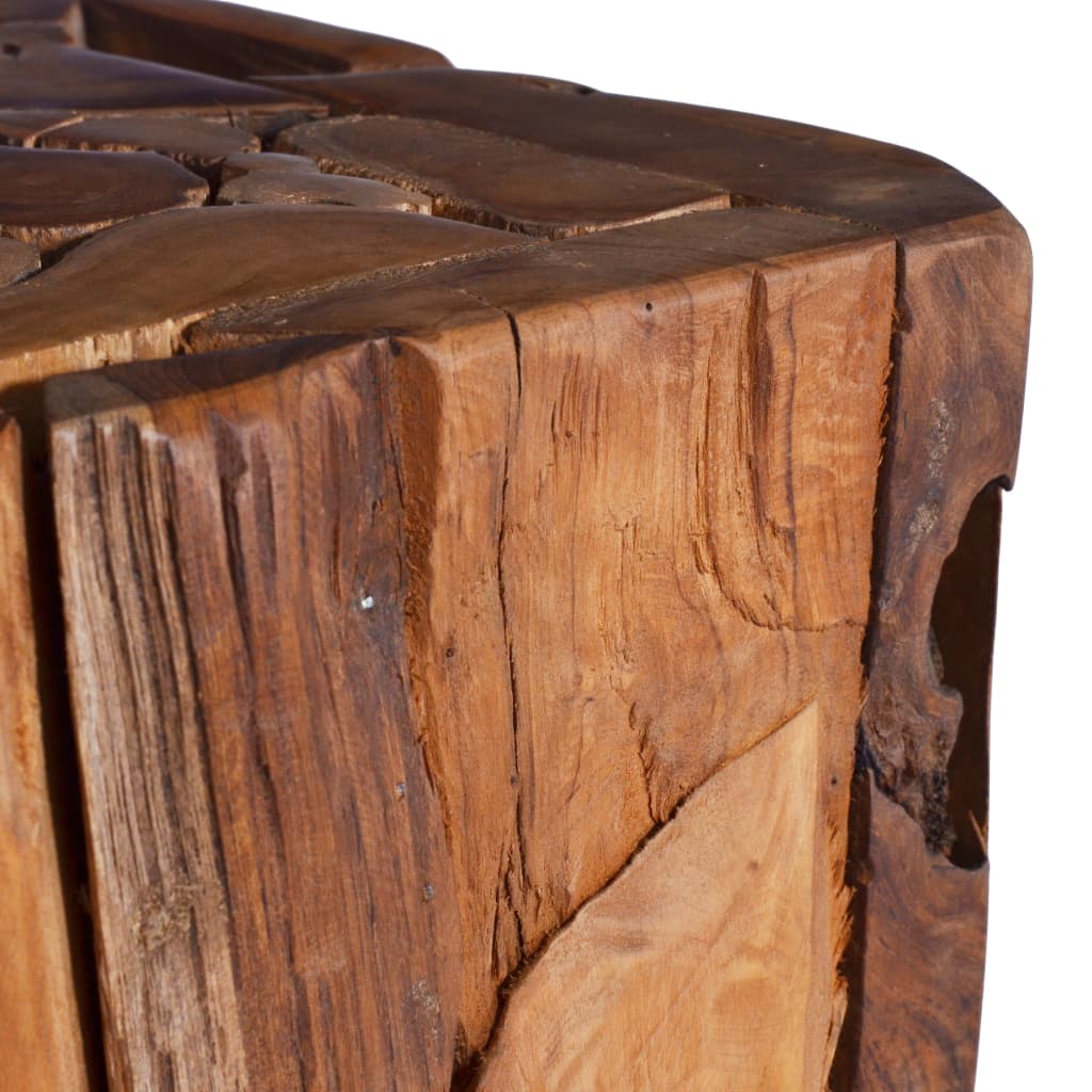 vidaXL Odkládací stolek 30 x 30 x 80 cm masivní teakové dřevo