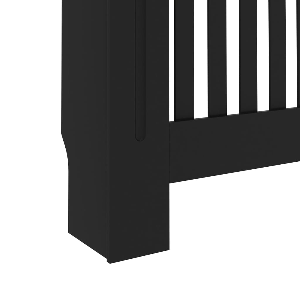 vidaXL Kryt na radiátor černý 152 x 19 x 81,5 cm MDF
