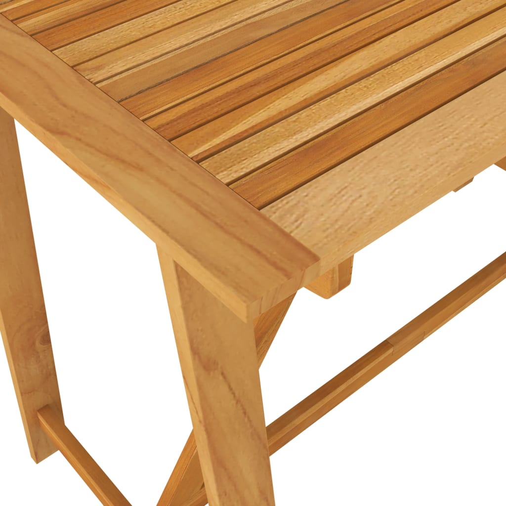 vidaXL Zahradní barový stůl 140 x 70 x 104 cm masivní akáciové dřevo
