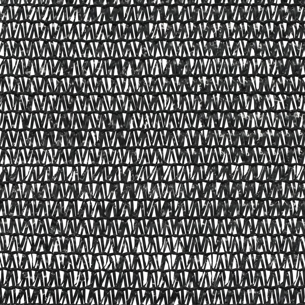 vidaXL Stínící tkanina černá 1,2 x 10 m HDPE 75 g/m²