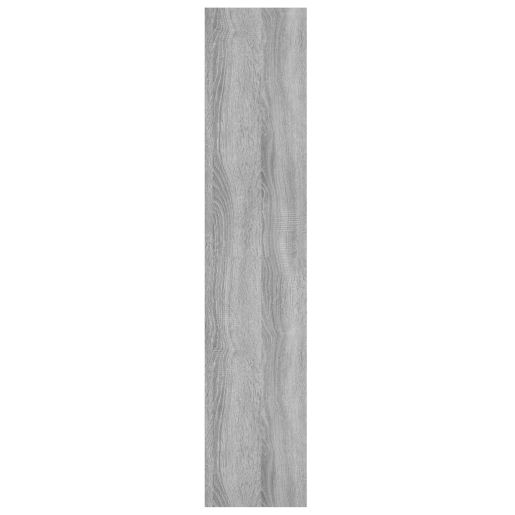vidaXL Nástěnná police šedá sonoma 90 x 16 x 78 cm kompozitní dřevo