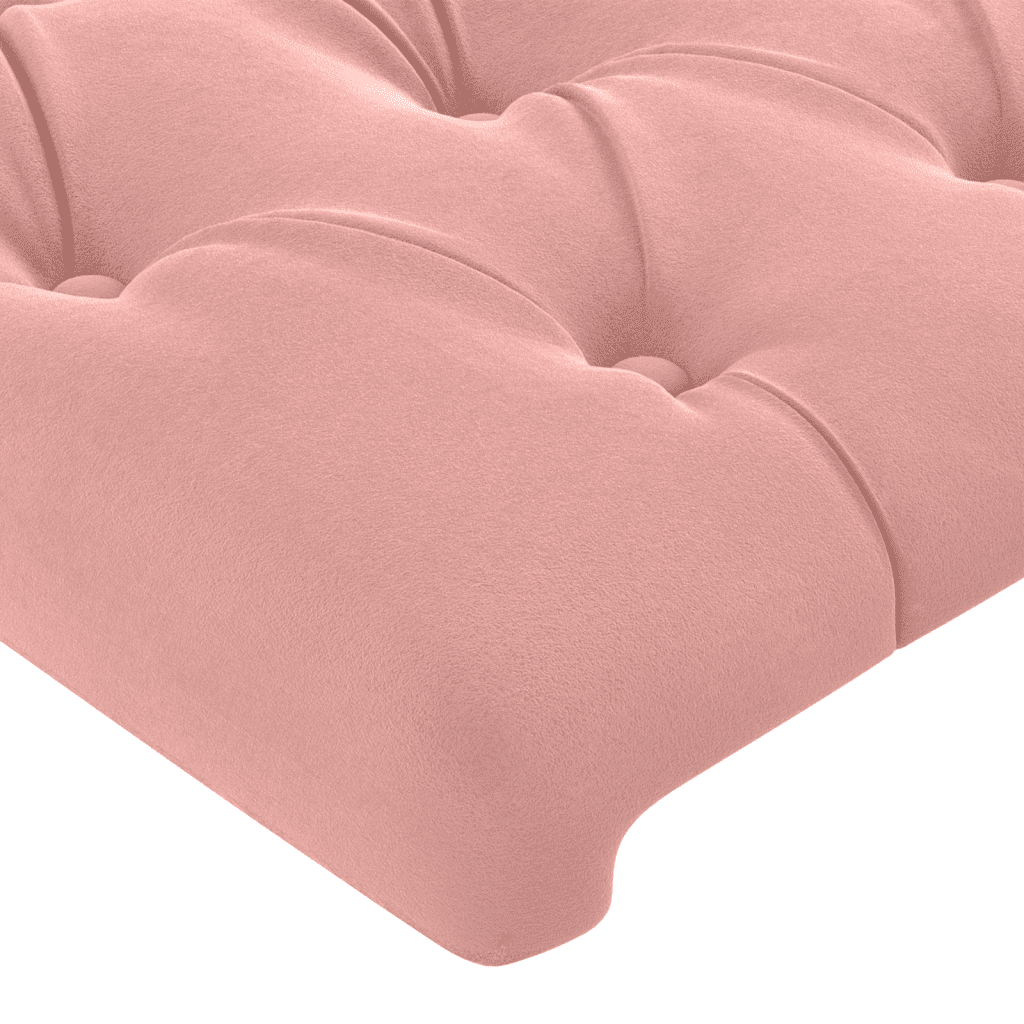 vidaXL Box spring postel s matrací růžová 120 x 200 cm samet