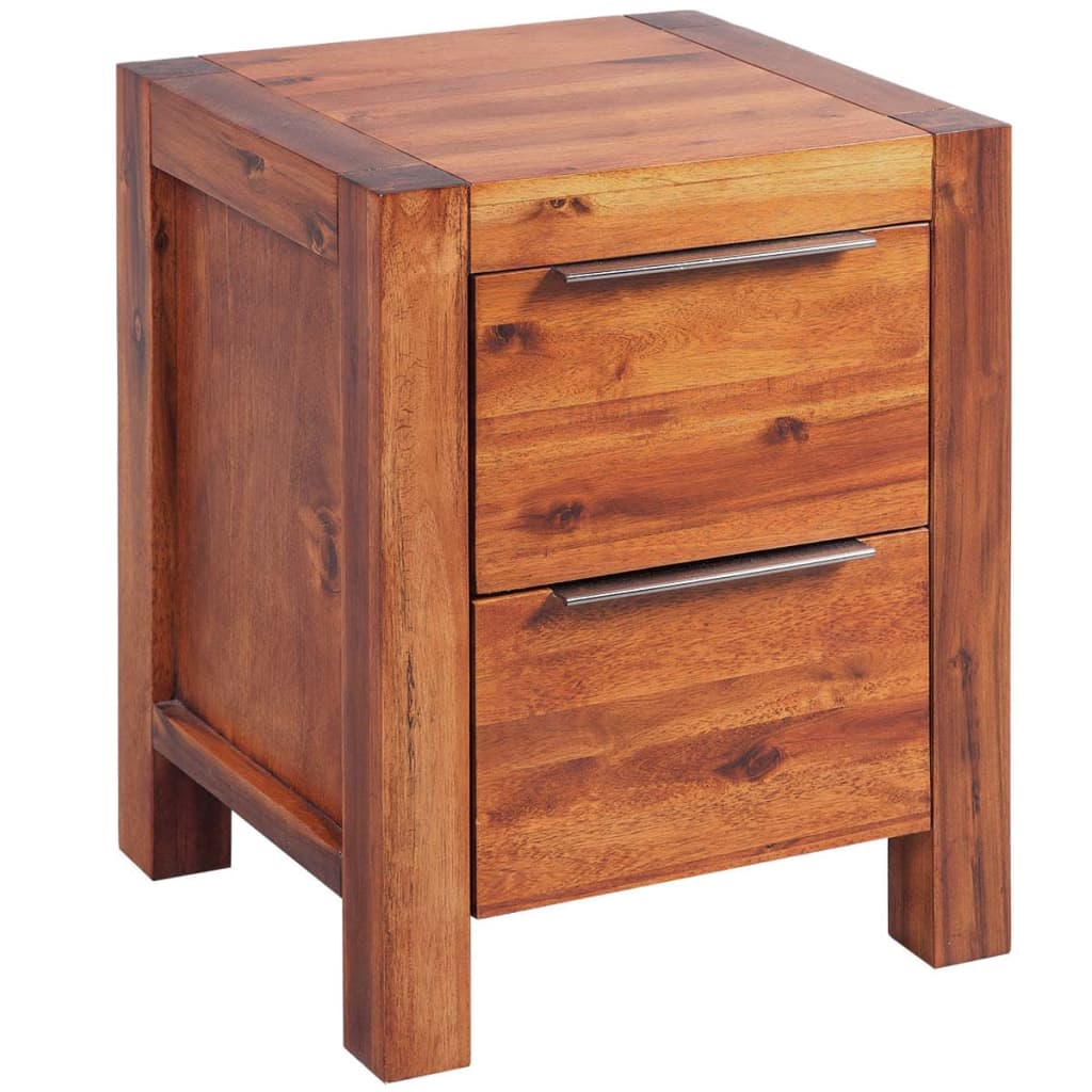 vidaXL Noční stolek masivní akáciové dřevo hnědé 45x42x58 cm