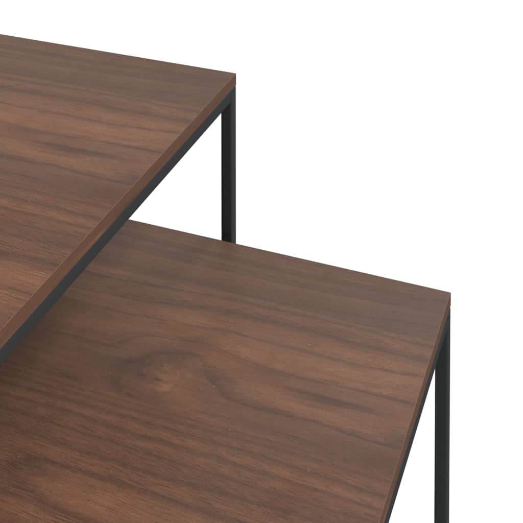 vidaXL Set konferenčních stolků 2 ks kompozitní dřevo a kov