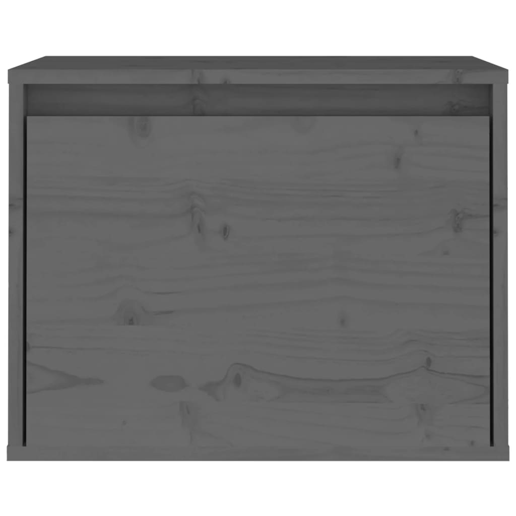 vidaXL Nástěnná skříňka šedá 45 x 30 x 35 cm masivní borové dřevo