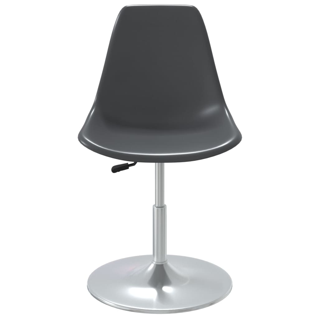 vidaXL Otočné jídelní židle 4 ks šedé PP