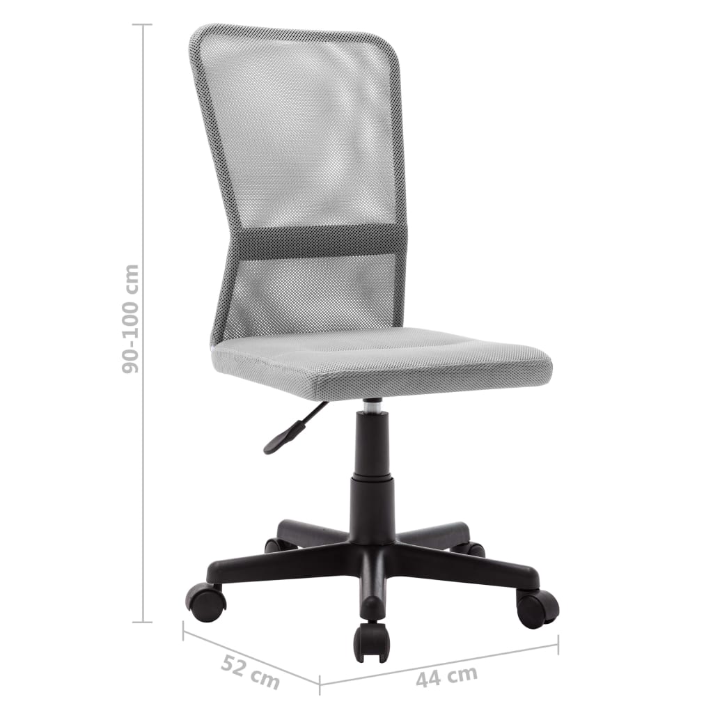 vidaXL Kancelářská židle šedá 44 x 52 x 100 cm síťovina textil