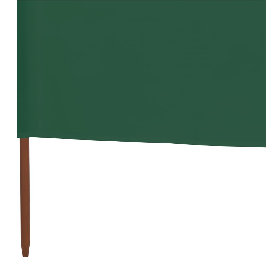 vidaXL 5dílná zástěna proti větru textil 600 x 120 cm zelená