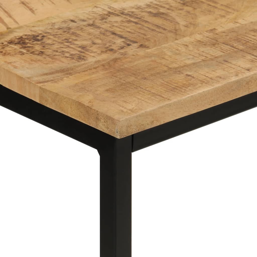 vidaXL Konzolový stolek 110x30x75 cm masivní hrubý mangovník a železo