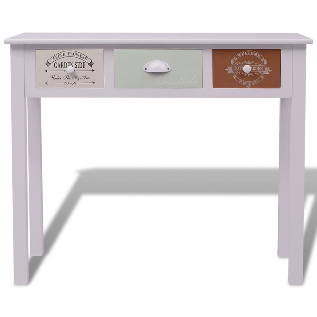 vidaXL Konzolový stolek ve francouzském stylu dřevěný