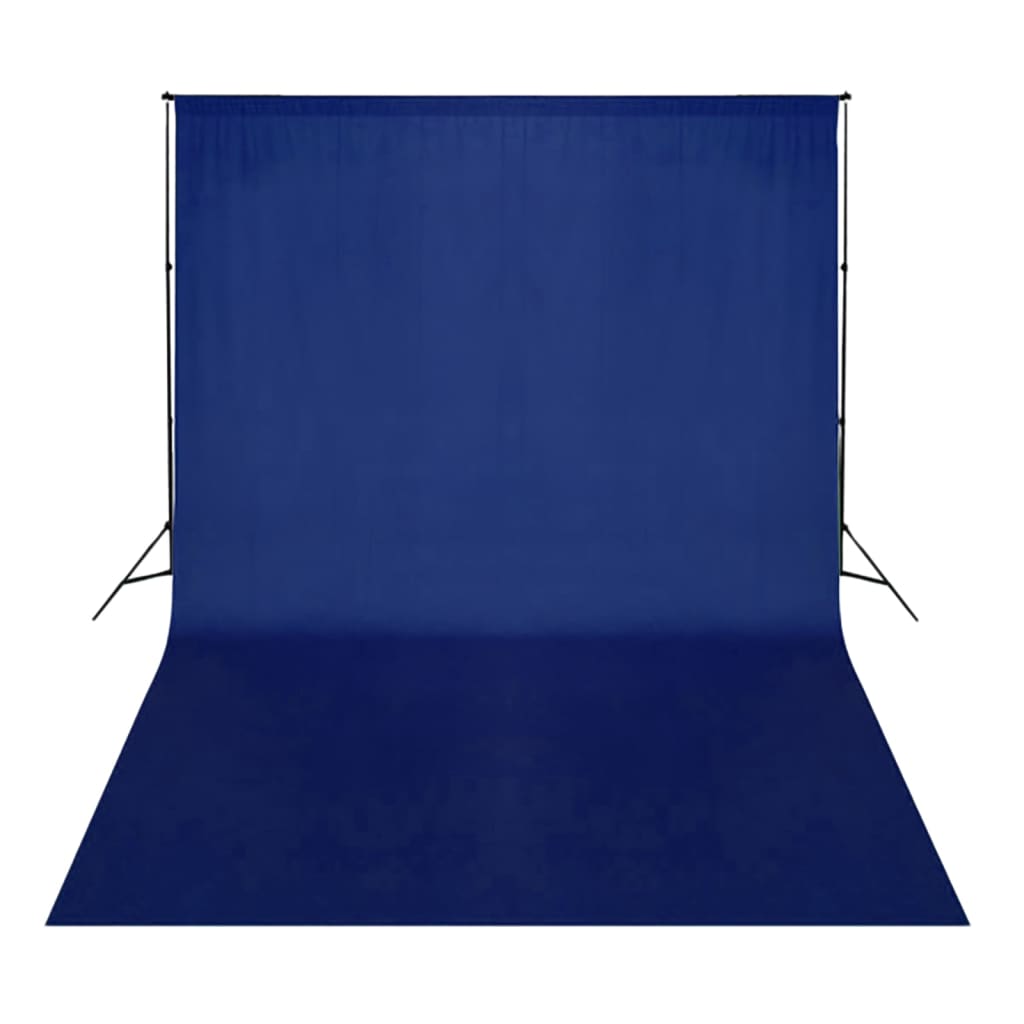 vidaXL Pozadí pro klíčování bavlna modré 500 x 300 cm