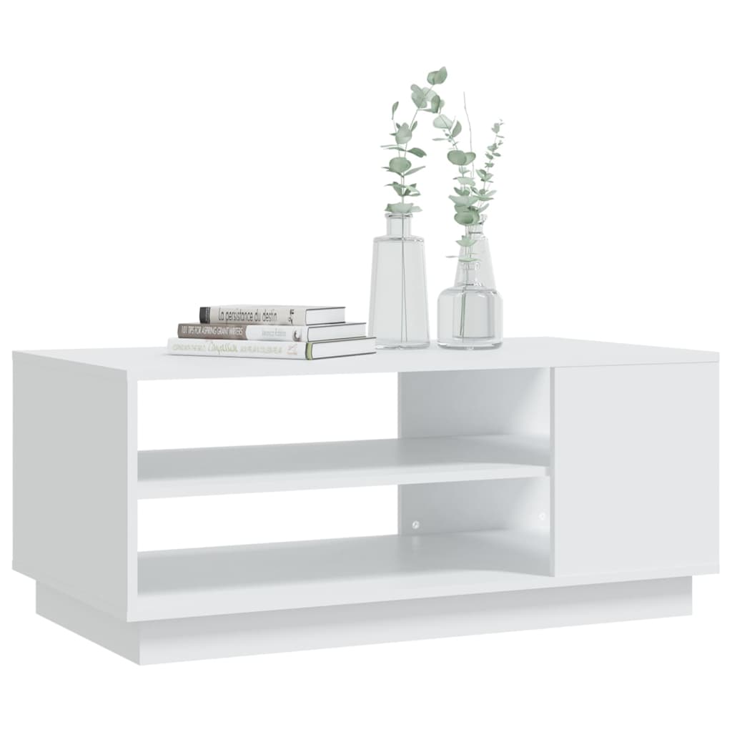 vidaXL Konferenční stolek bílý 102 x 55 x 43 cm dřevotříska