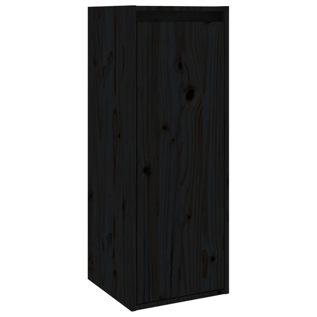 vidaXL TV skříňky 2 ks černé masivní borové dřevo