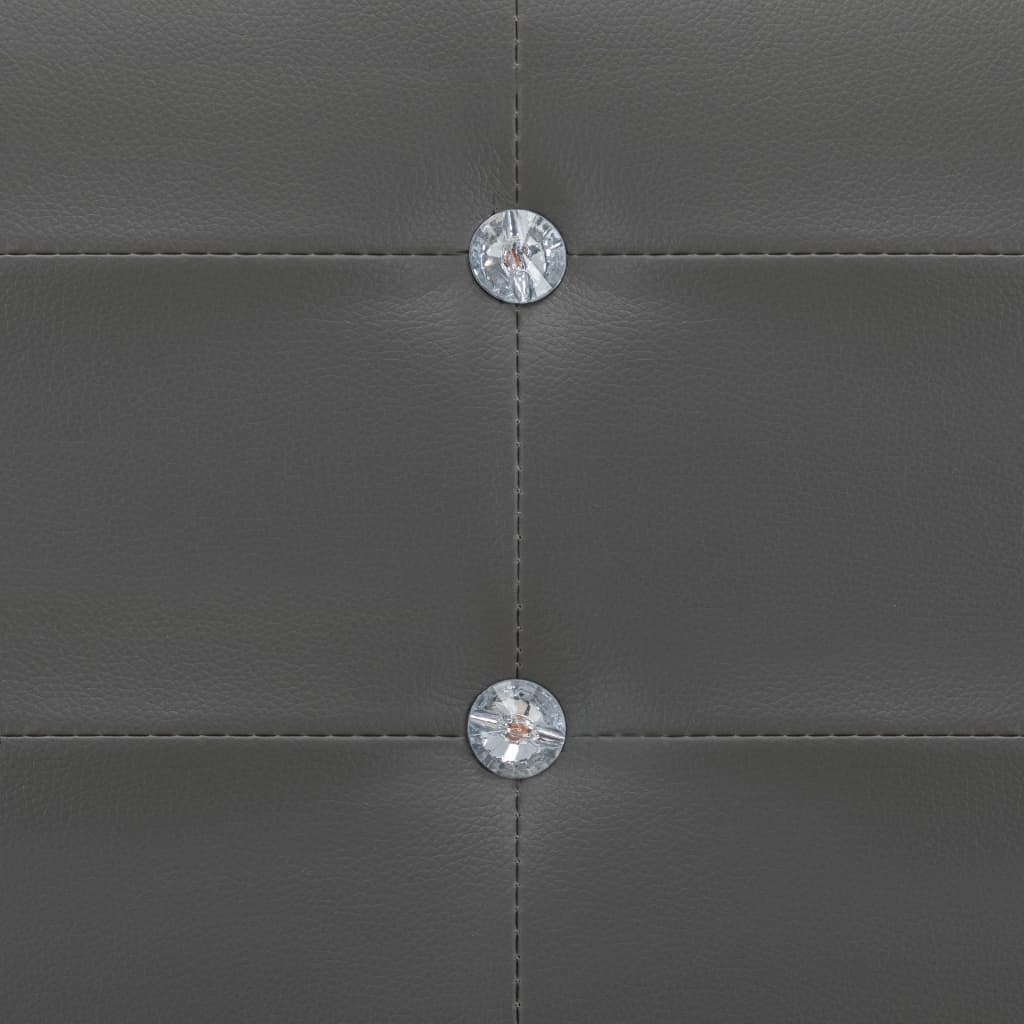 vidaXL Postel s matrací šedá umělá kůže 90 x 200 cm