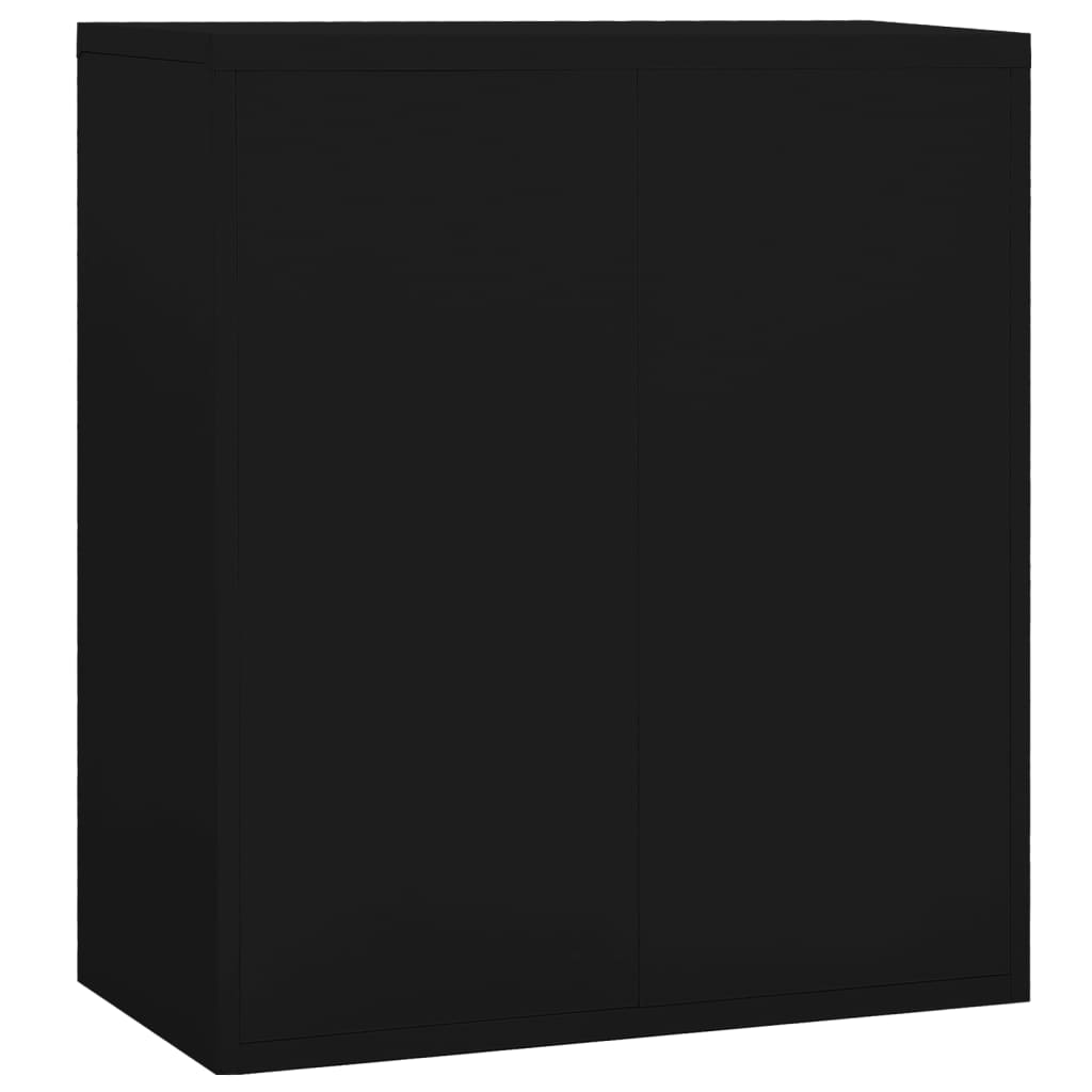 vidaXL Kancelářská skříň černá 90 x 46 x 103 cm ocel