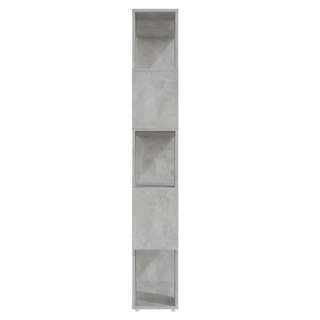 vidaXL Knihovna / dělicí stěna betonově šedá 80x24x155 cm dřevotříska