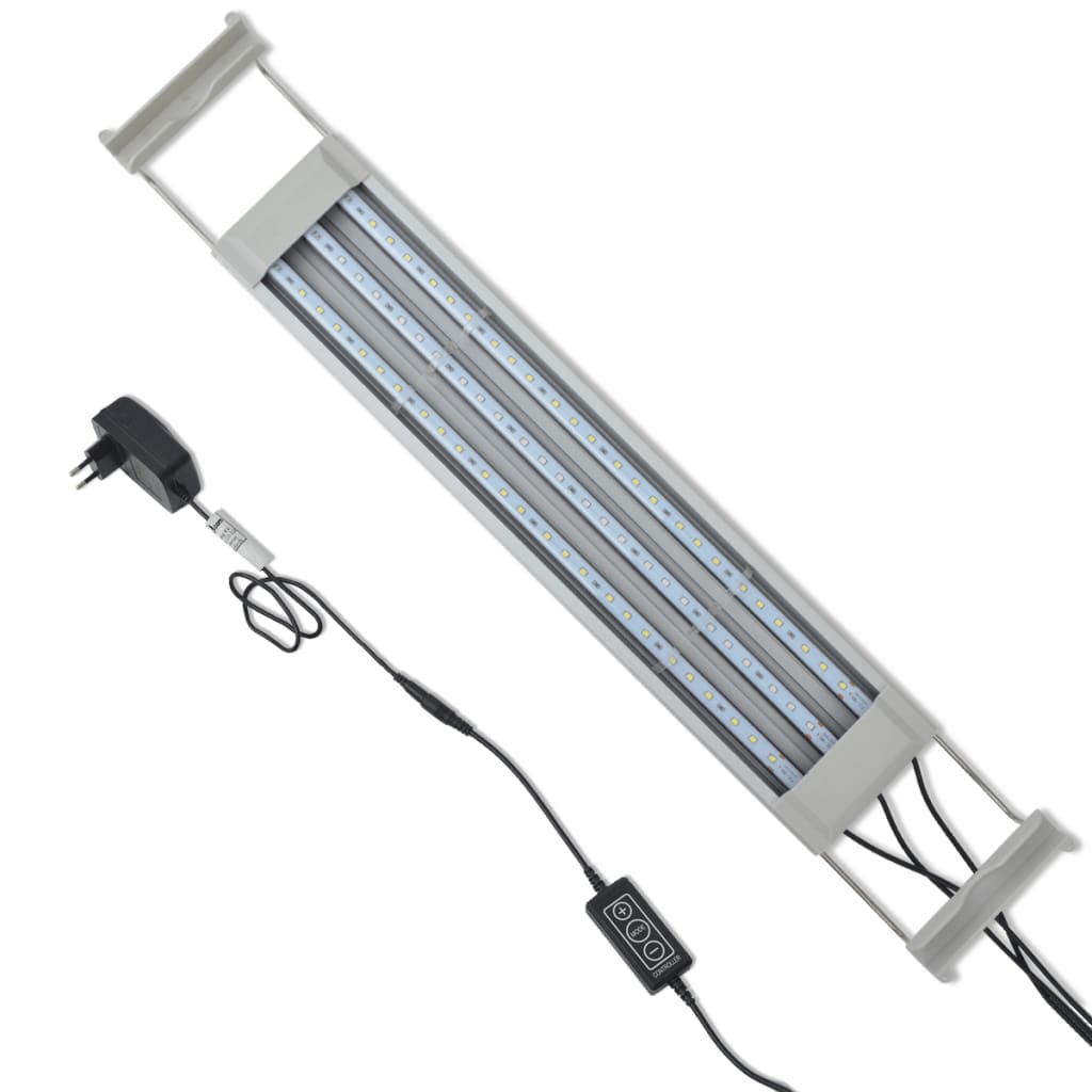vidaXL LED akvarijní lampa 50–60 cm hliník IP67