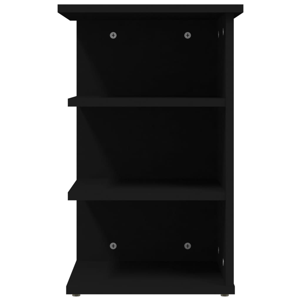 vidaXL Odkládací skříňka černá 35 x 35 x 55 cm dřevotříska