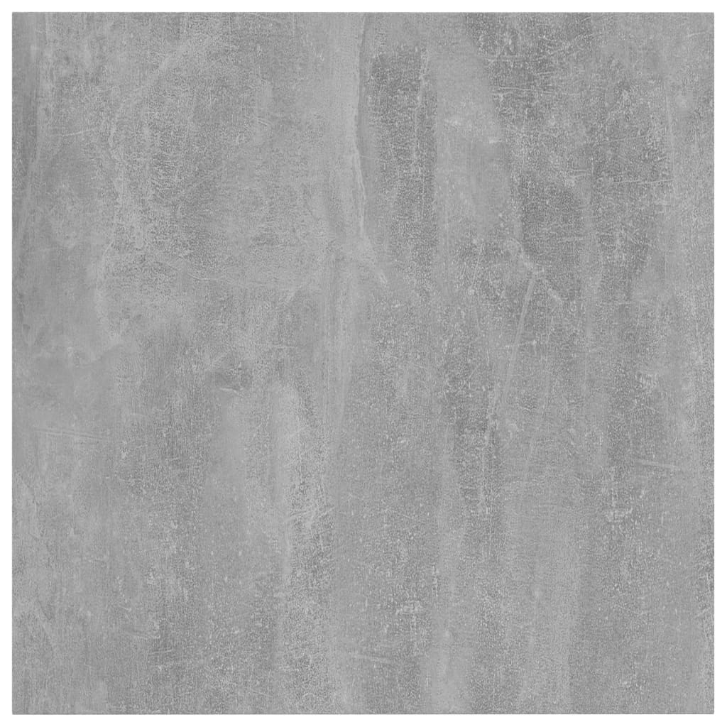 vidaXL Přídavné police 8 ks betonově šedé 40 x 40 x 1,5 cm dřevotříska