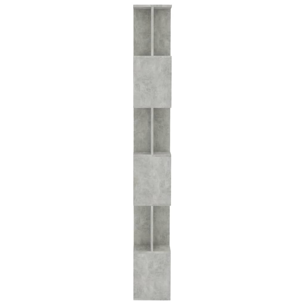 vidaXL Knihovna/zástěna betonově šedá 80 x 24 x 192 cm dřevotříska