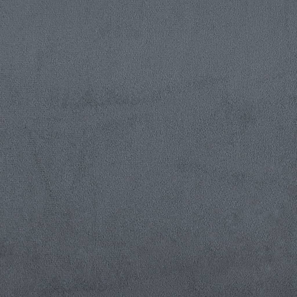 vidaXL Lavice tmavě šedá 108 x 79 x 79 cm samet
