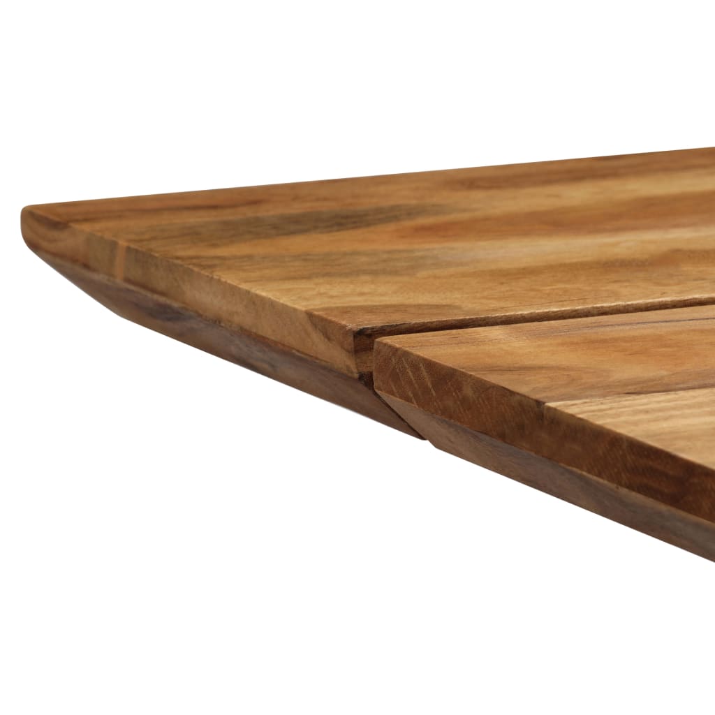 vidaXL Jídelní stůl z masivního akáciového dřeva a oceli 180x90x76 cm