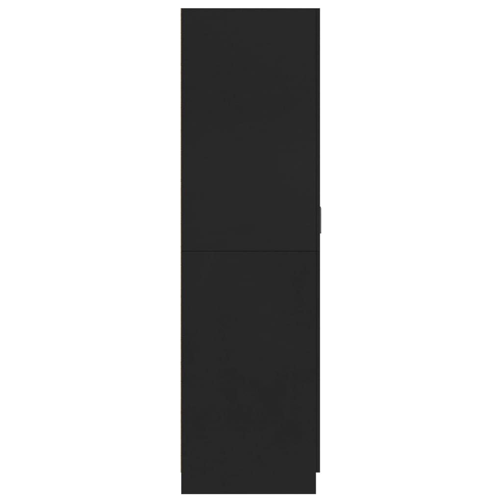 vidaXL Šatní skříň černá 80 x 52 x 180 cm dřevotříska