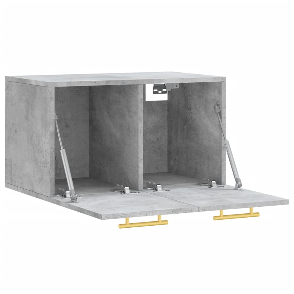 vidaXL Nástěnná skříňka betonově šedá 60 x 36,5 x 35 cm kompozit