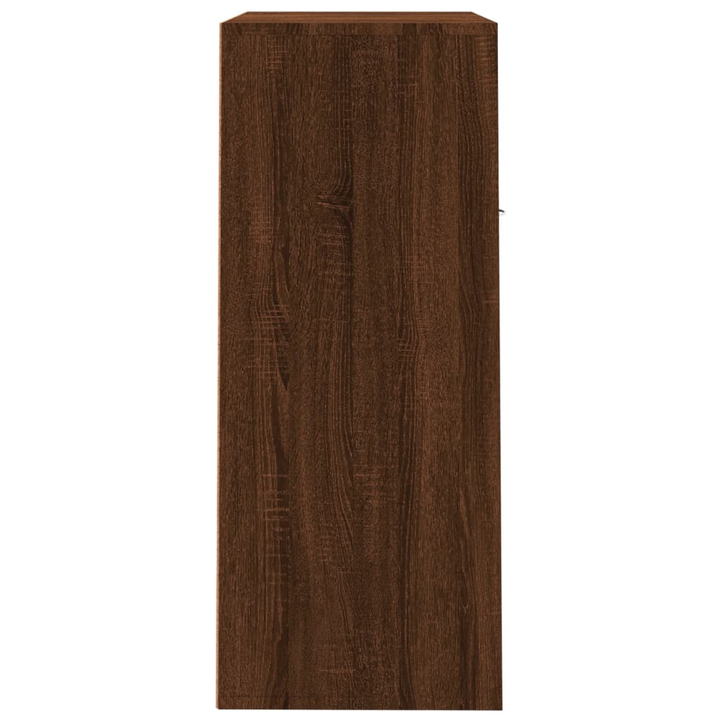 vidaXL Botník hnědý dub 60 x 35 x 84 cm kompozitní dřevo