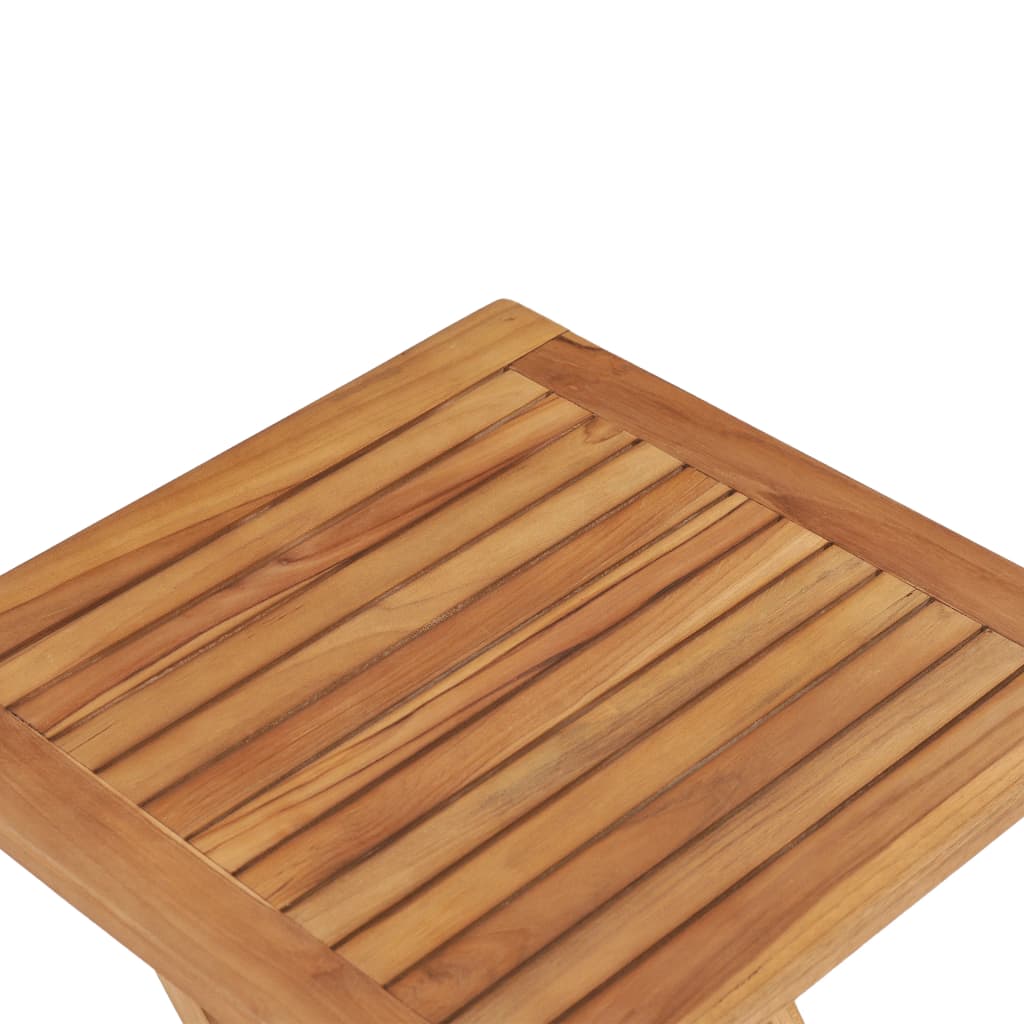 vidaXL Skládací zahradní stůl 45 x 45 x 45 cm masivní teakové dřevo