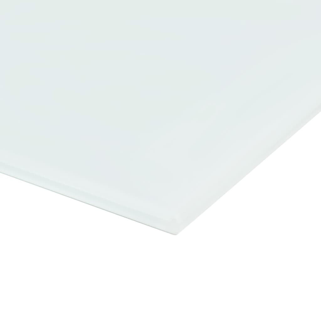 vidaXL Nástěnná magnetická tabule skleněná bílá 100 x 60 cm