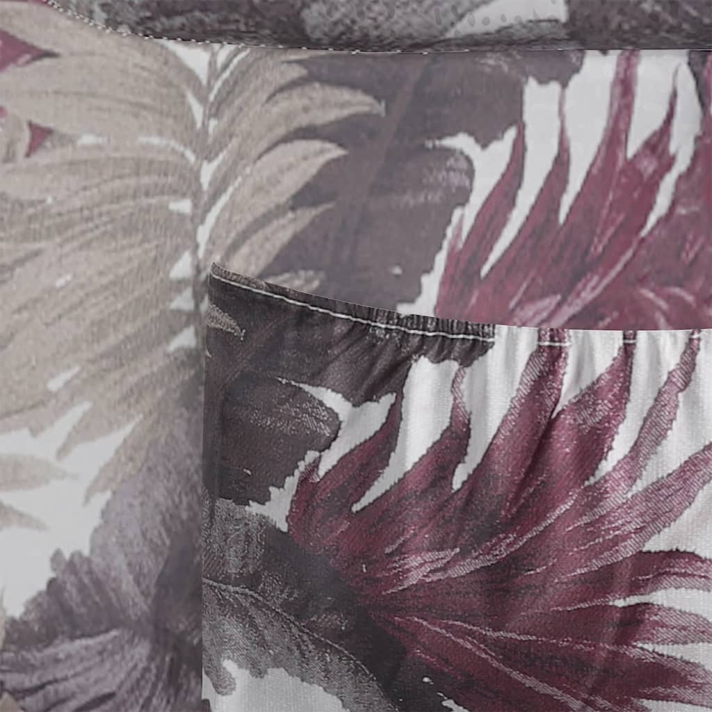vidaXL Polohovací křeslo květinový vzor textil