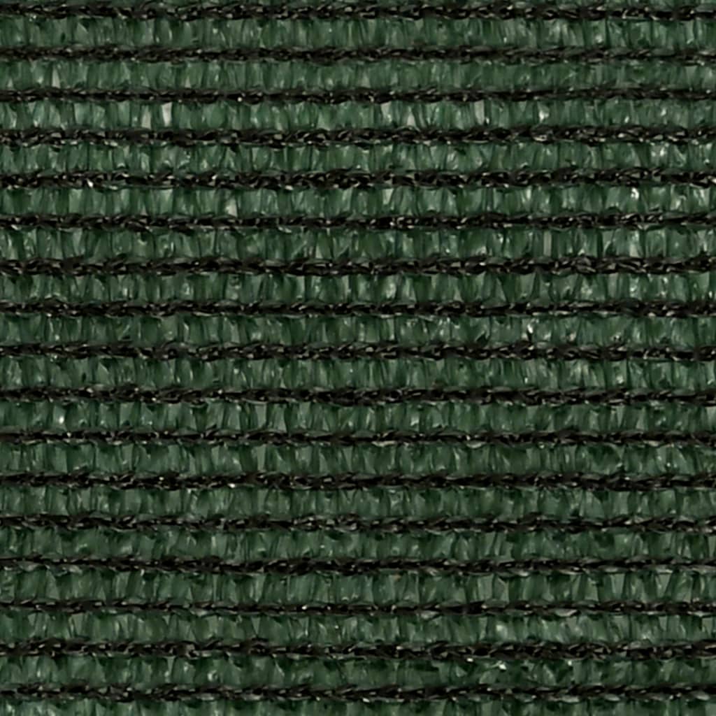 vidaXL Stínící plachta 160 g/m² tmavě zelená 3,6 x 3,6 x 3,6 m HDPE