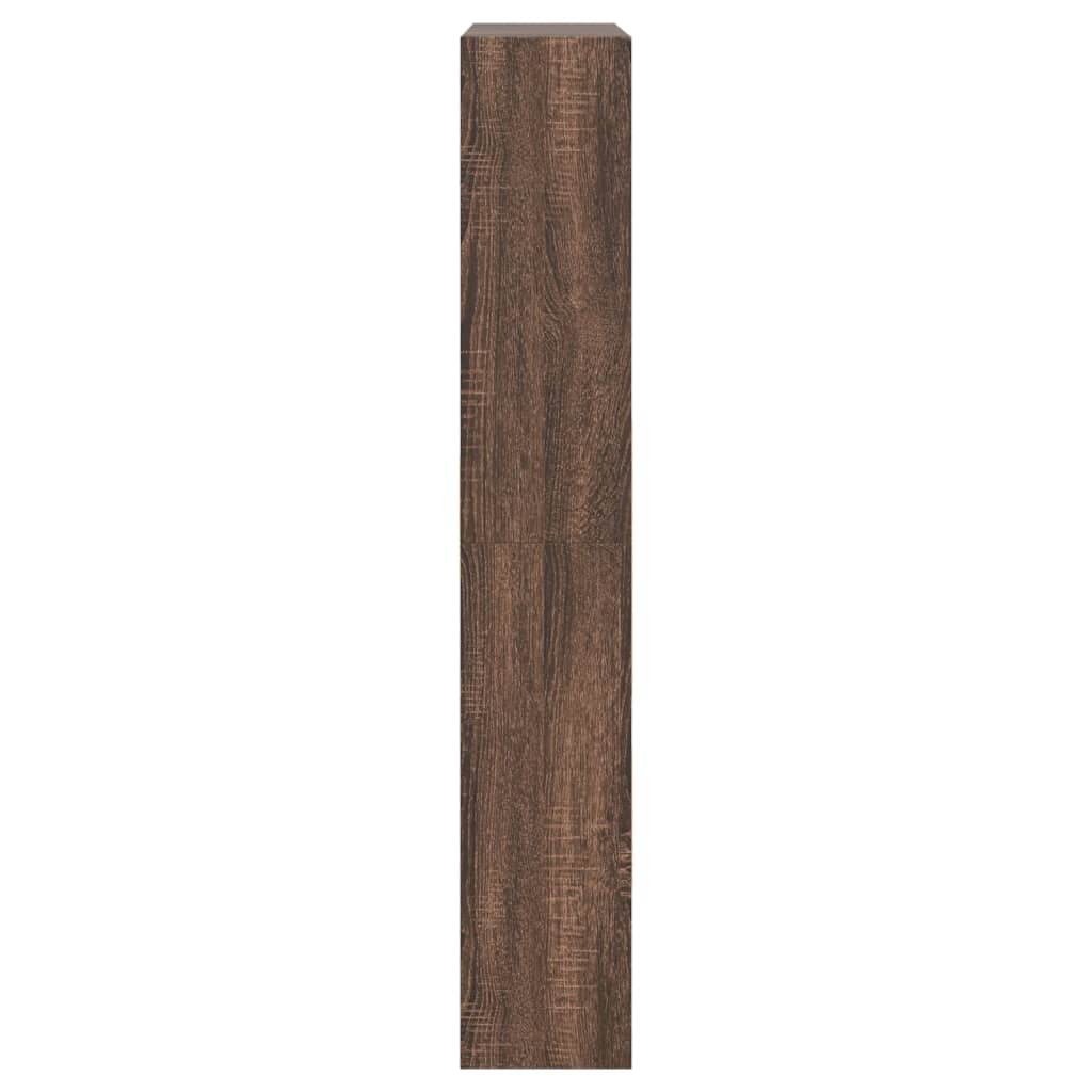 vidaXL Botník hnědý dub 80 x 21 x 125,5 cm kompozitní dřevo