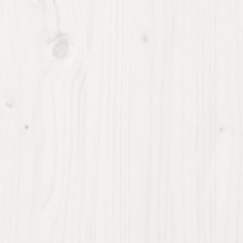 vidaXL Přesazovací stůl s policí bílý 108x50x75 cm masivní borovice